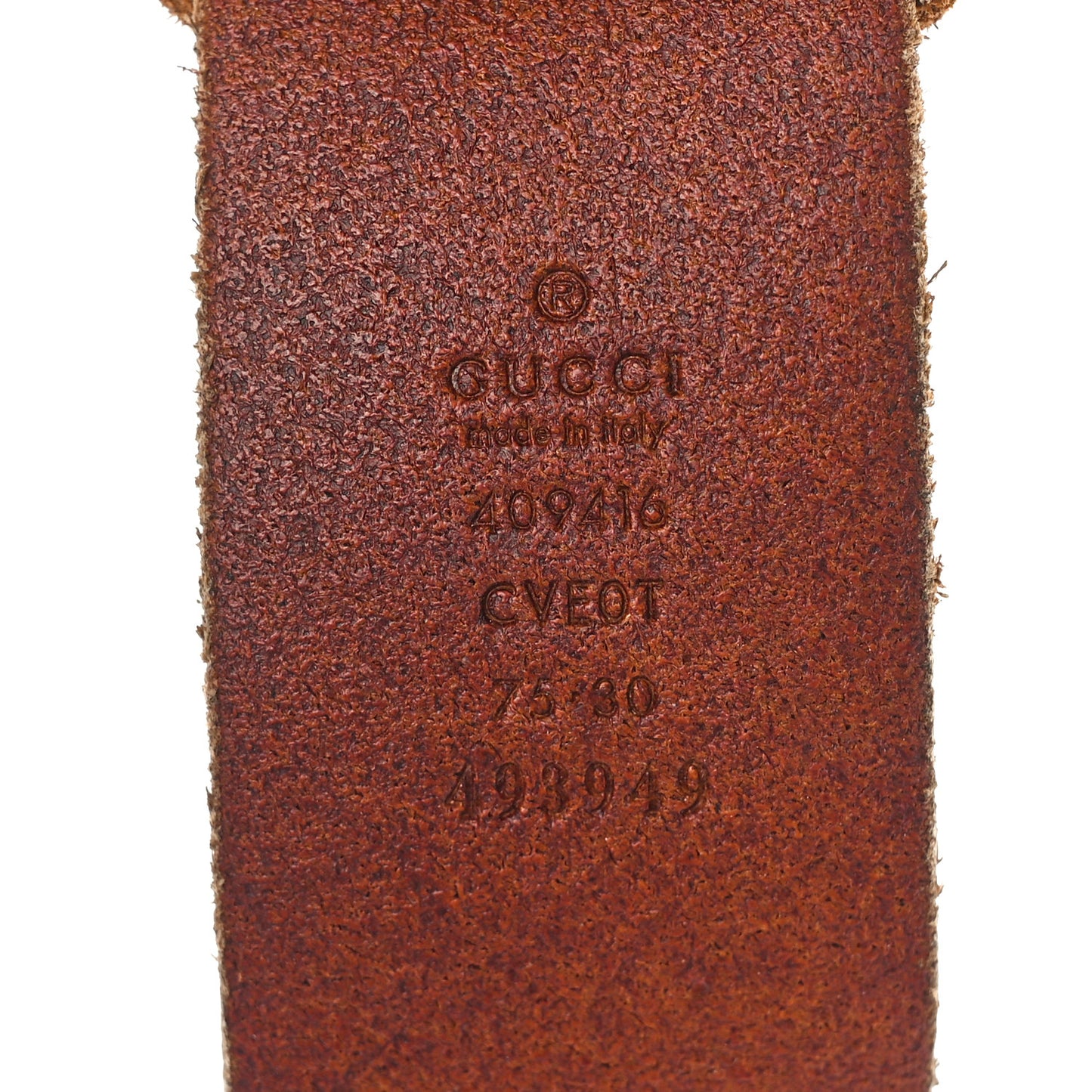 Faded Calfskin Double G 40mm Belt 75 30 Cuir