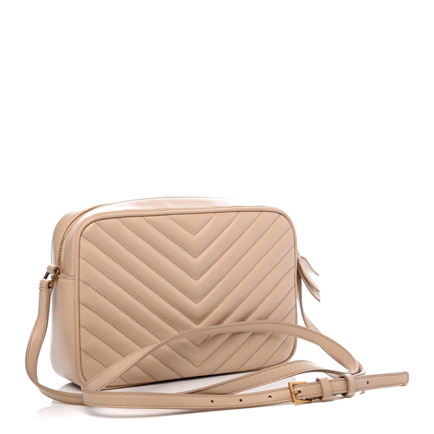 Calfskin Matelasse Monogram Lou Camera Bag Ivory Natural