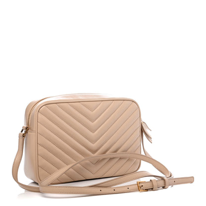 Saint Laurent Calfskin Matelasse Monogram Lou Camera Bag Ivory Natural 2 of 4