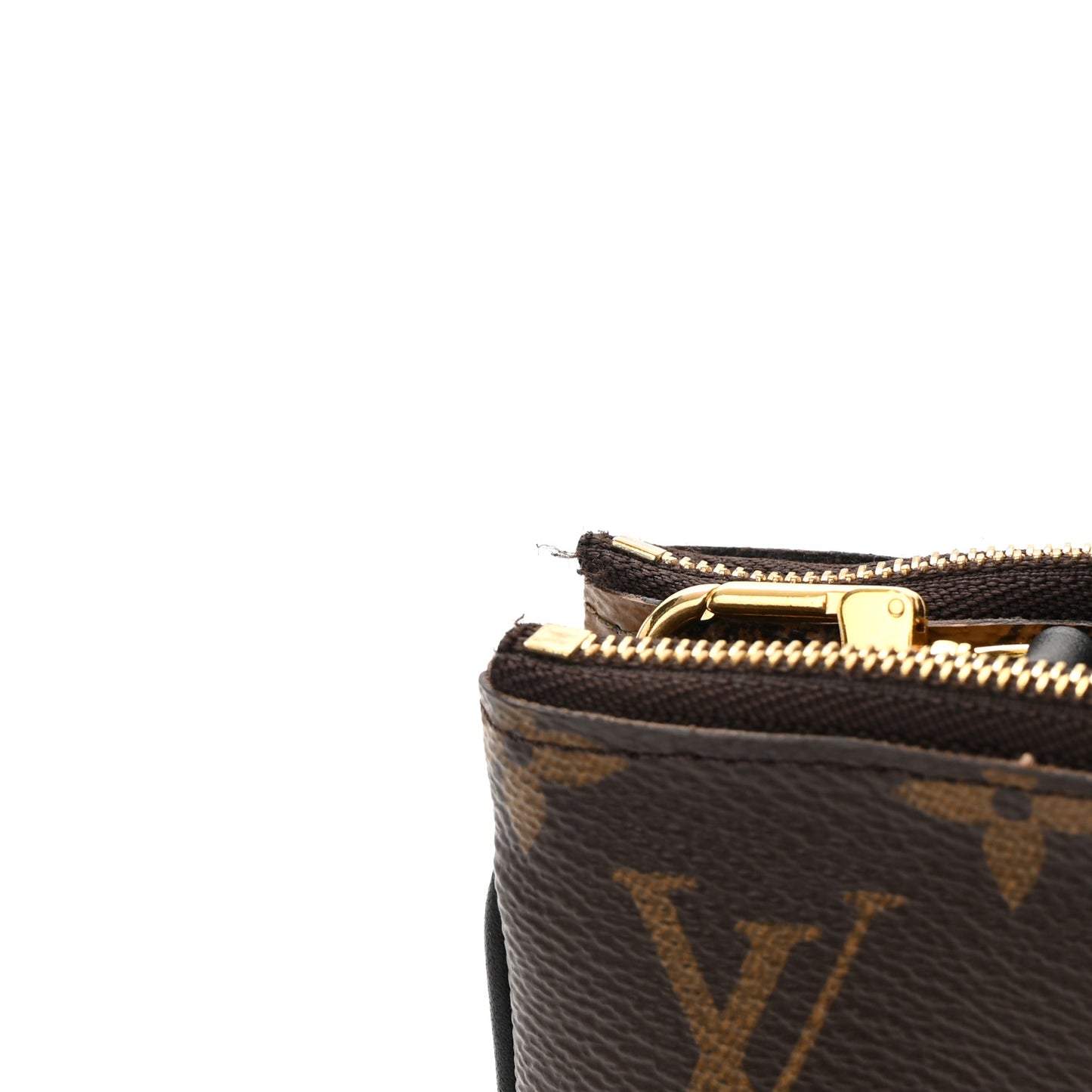 Reverse Monogram Giant Double Zip Pochette