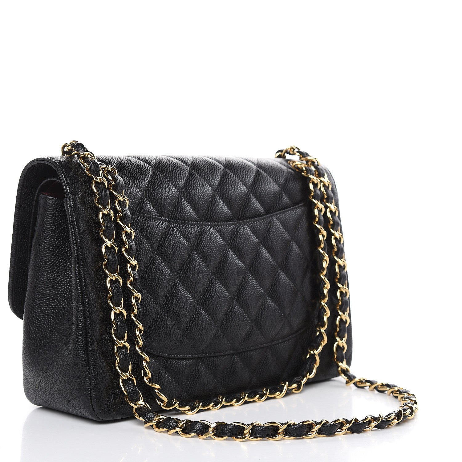 Chanel Caviar Quilted Jumbo Double Flap Black 3 of 11