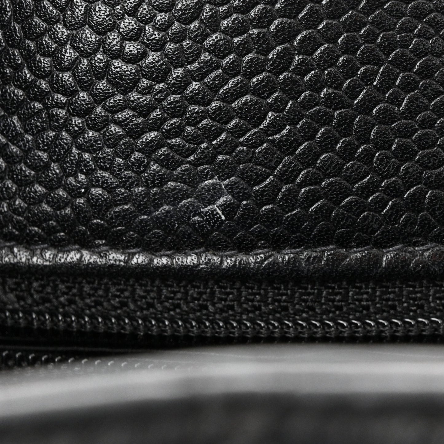 Caviar Quilted Shopping Tote Black