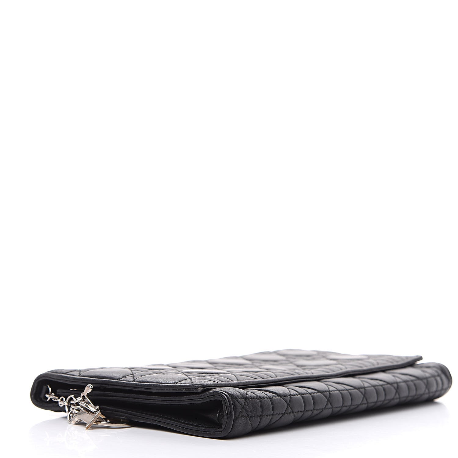 Christian Dior Lambskin Cannage Clutch Black 4 of 11