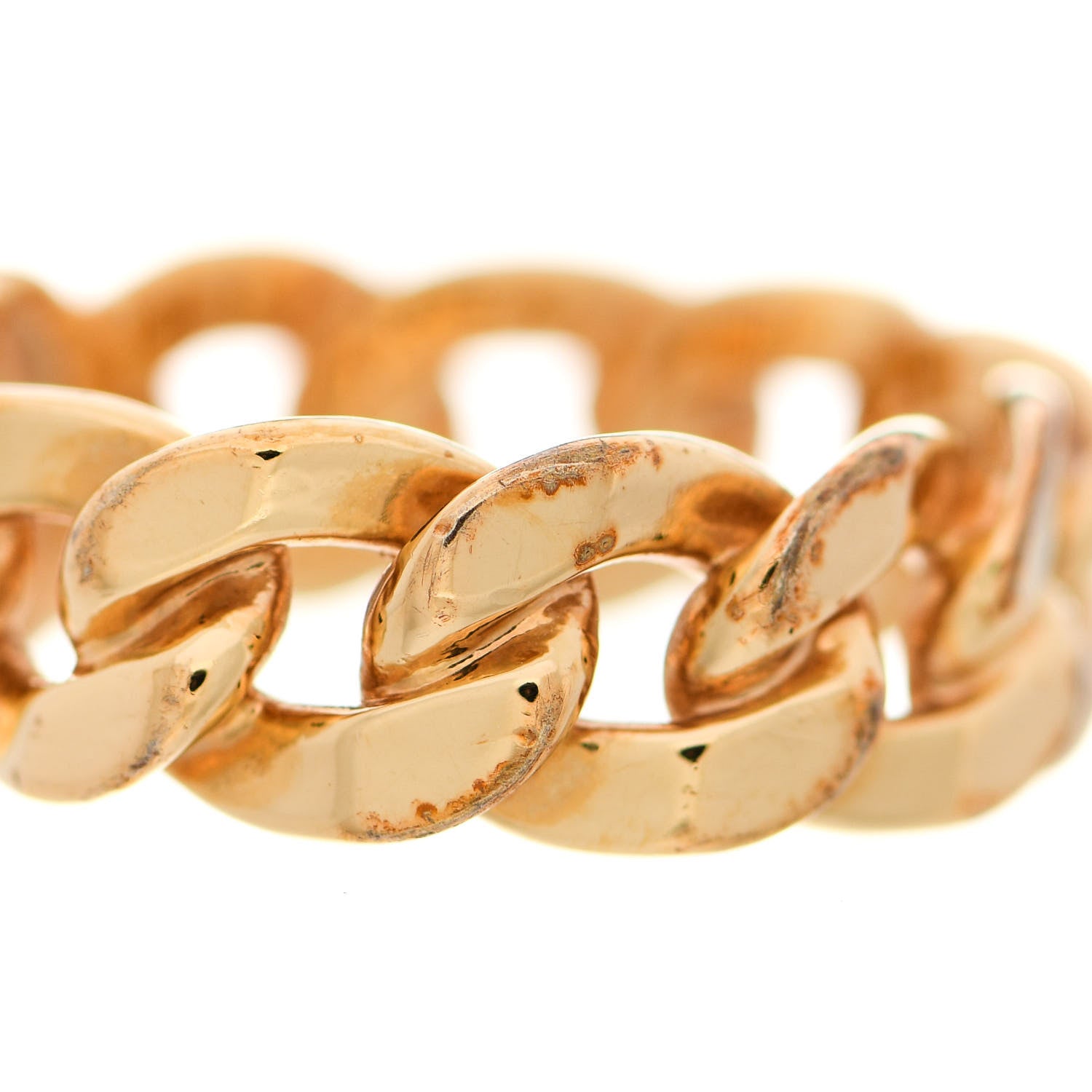 Christian Dior Metal Danseuse Etoile Chain Ring L Gold 5 of 7