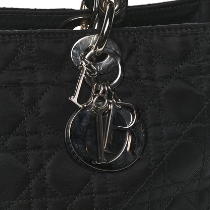 Christian Dior Nylon Cannage Large Lady Dior Black 8 of 10