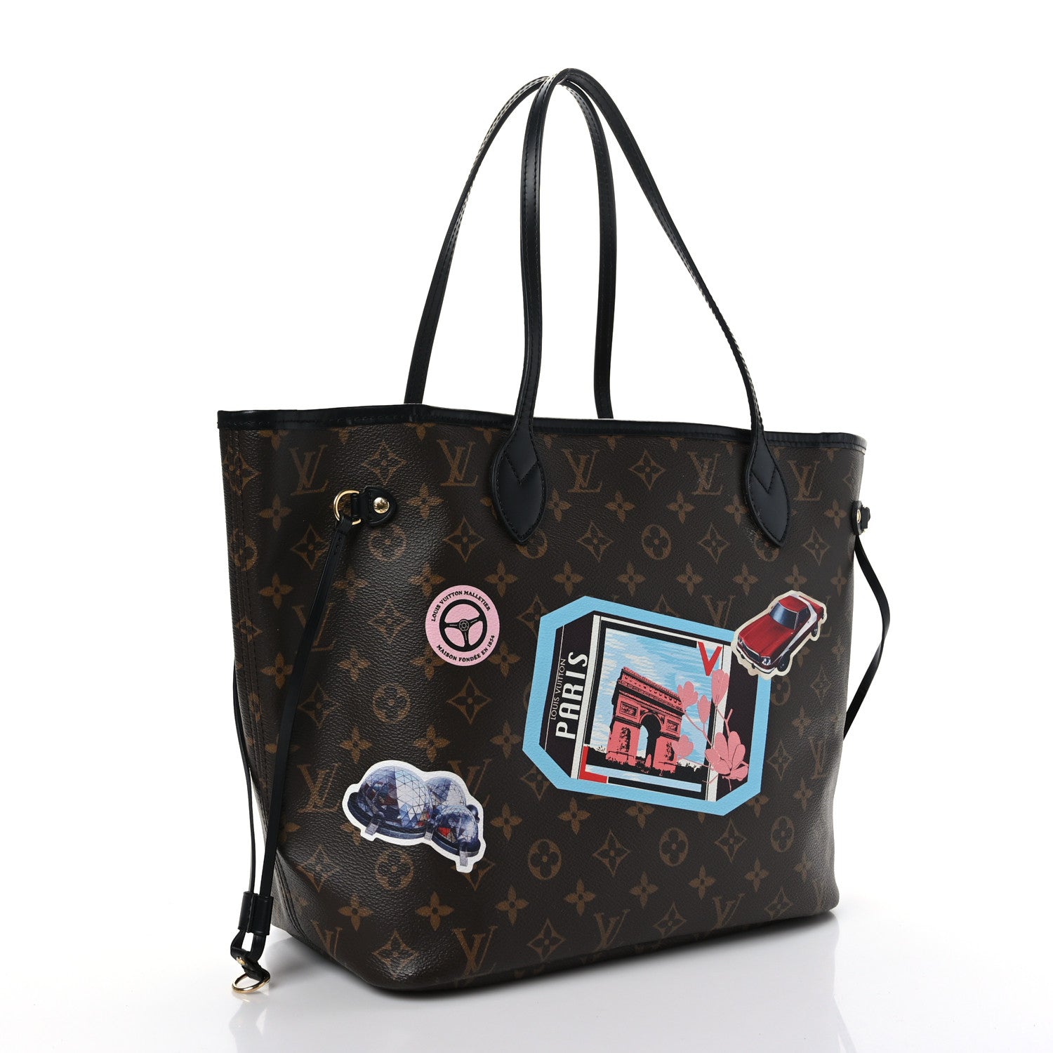 Louis Vuitton Monogram World Tour Neverfull MM 5 of 11