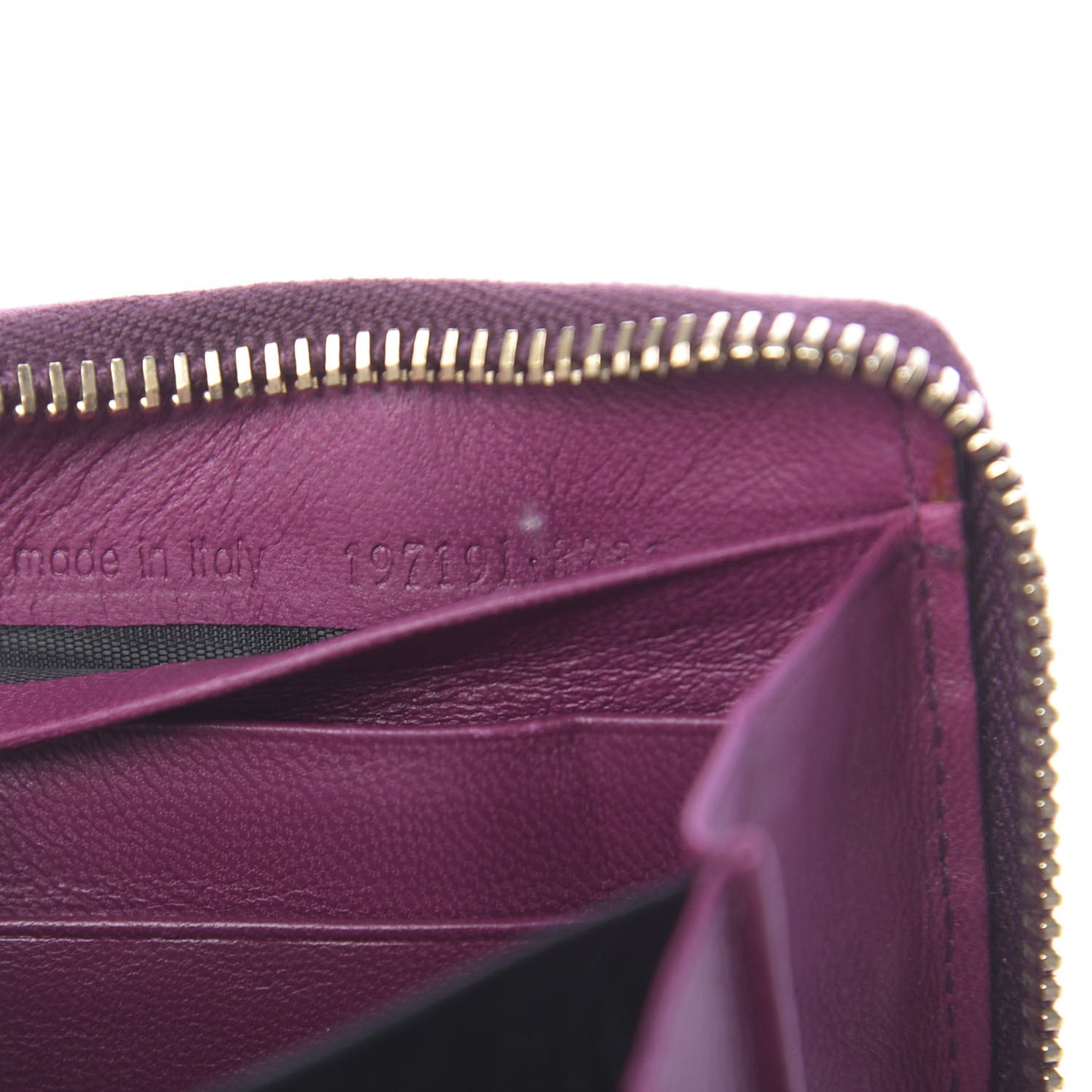 Patent Y Mail Zip Around Wallet Purple