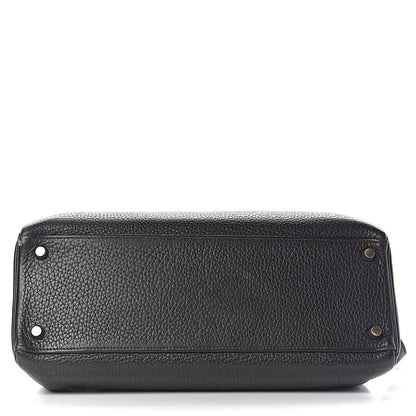 Hermes Taurillon Clemence Kelly Retourne 32 Black 6 of 57