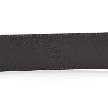 Gucci Calfskin Web Interlocking G Belt 95 38 Brown 3 of 7