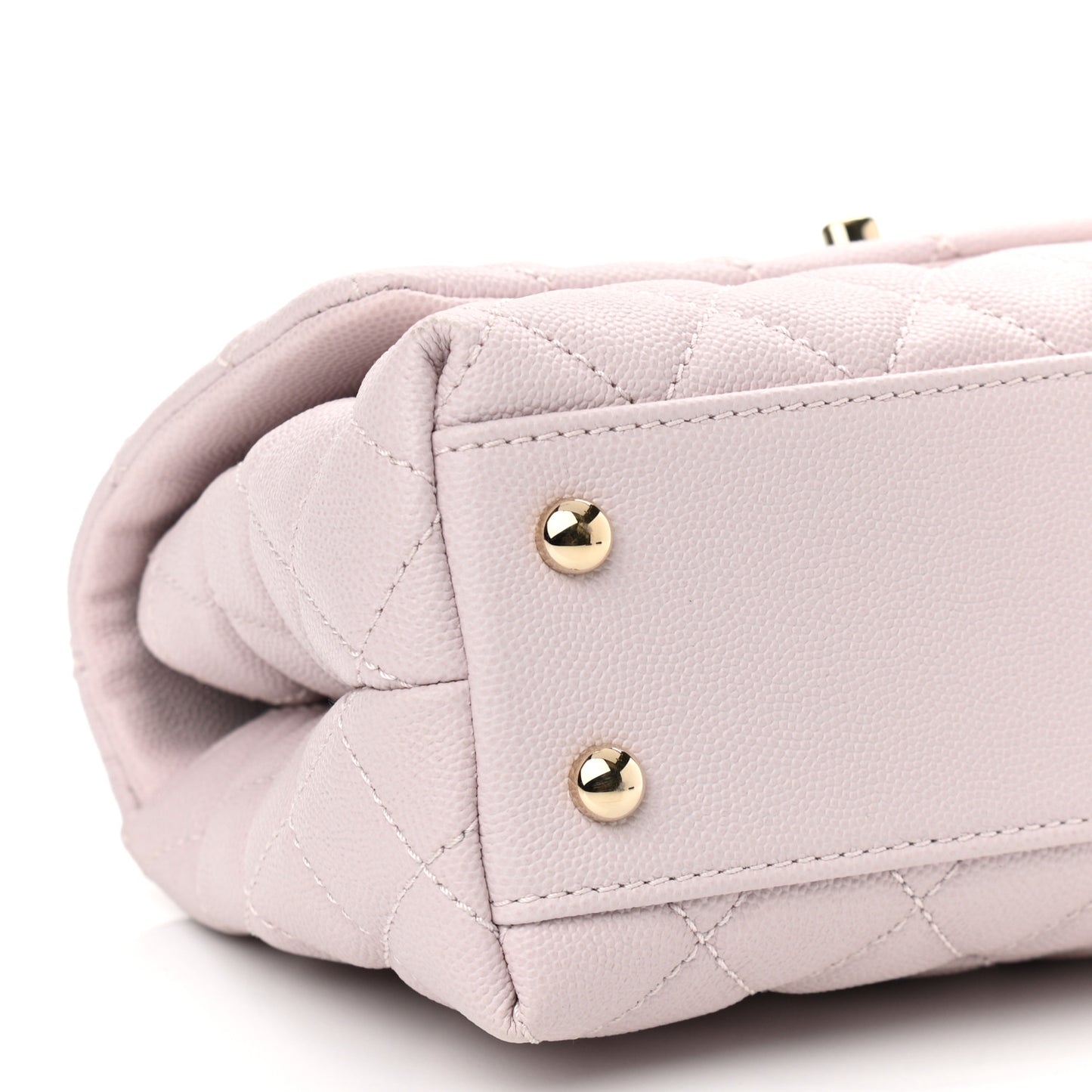 Caviar Quilted Mini Coco Handle Flap Lilas Lilac