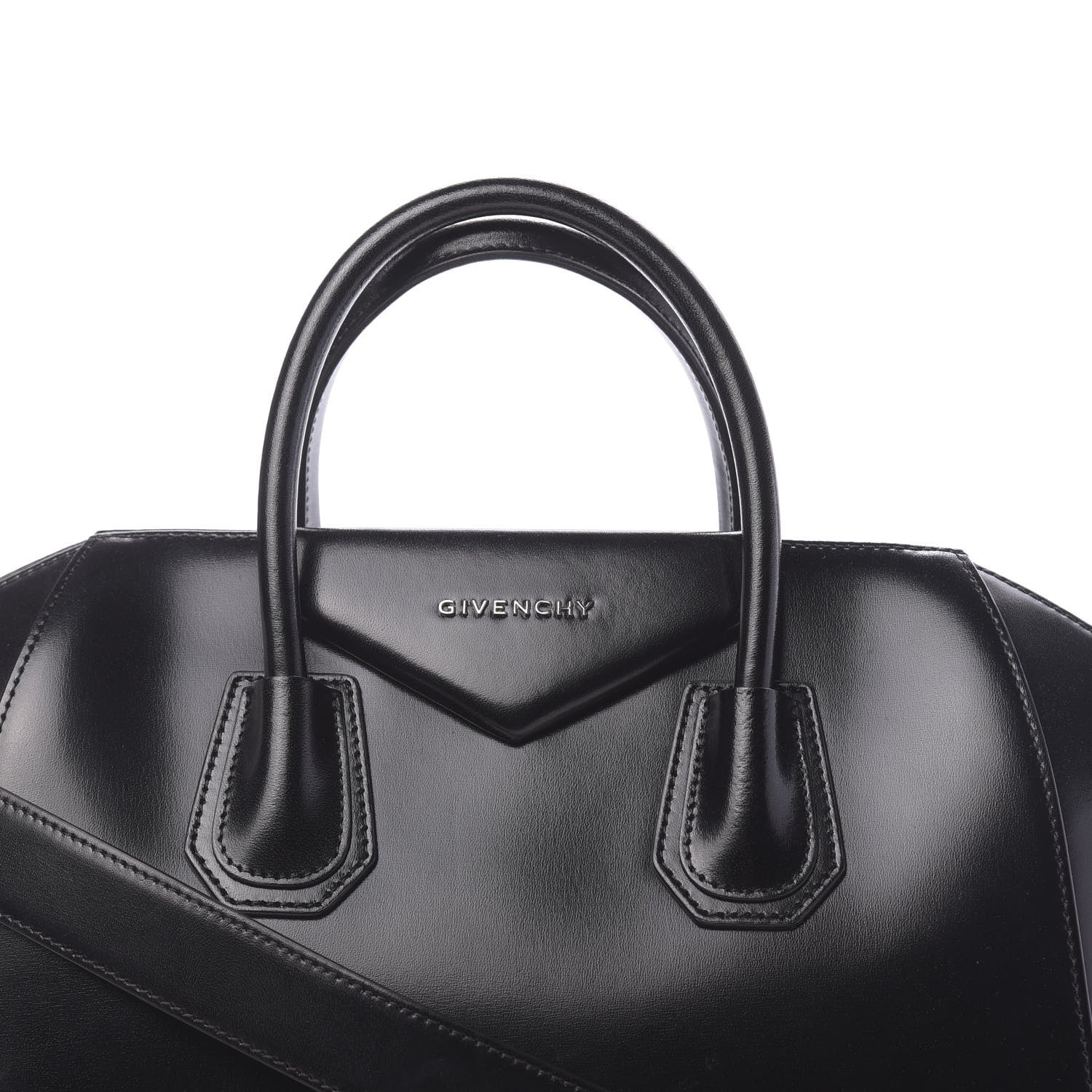 Givenchy Shiny Lord Calfskin Medium Antigona Black 19 of 22