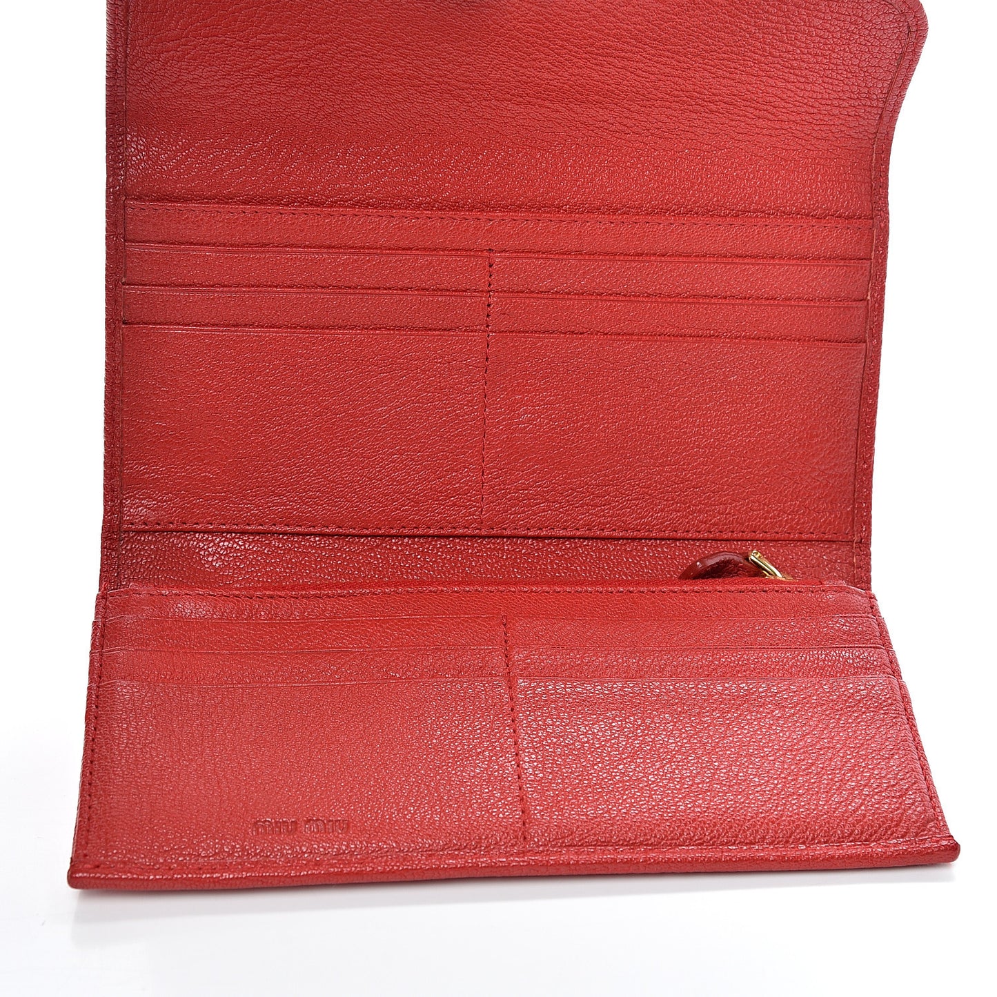 Goatskin Madras Continantal Wallet Rosso