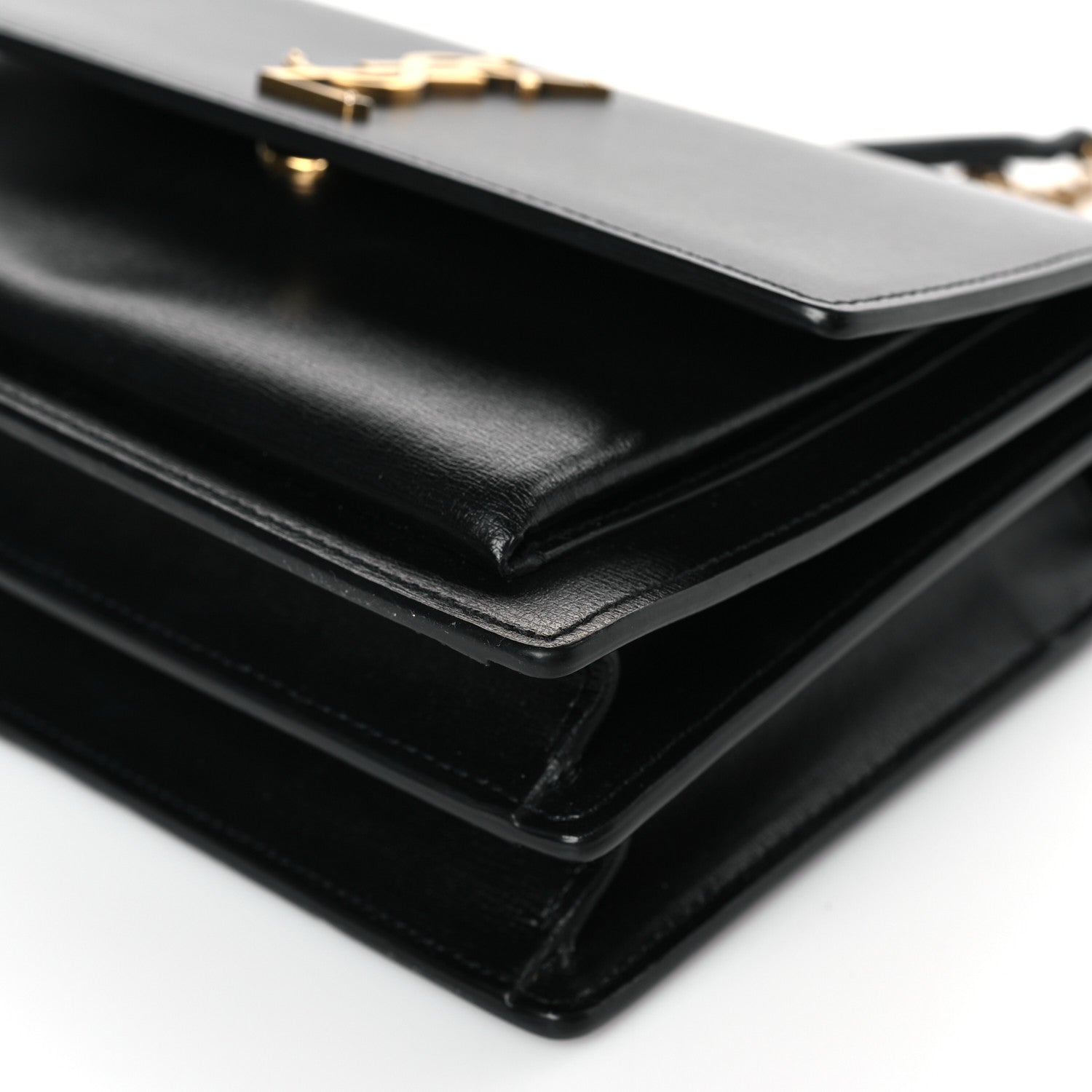 Saint Laurent Calfskin Medium Monogram Sunset Black 9 of 9