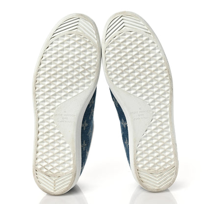 Louis Vuitton Denim Monogram Luxembourg Sneaker 8.5 Bleu Jeans 6 of 8