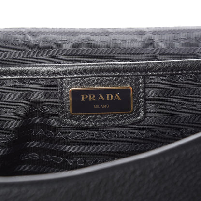 Prada Vitello Phenix Crossbody Bag Black 6 of 9
