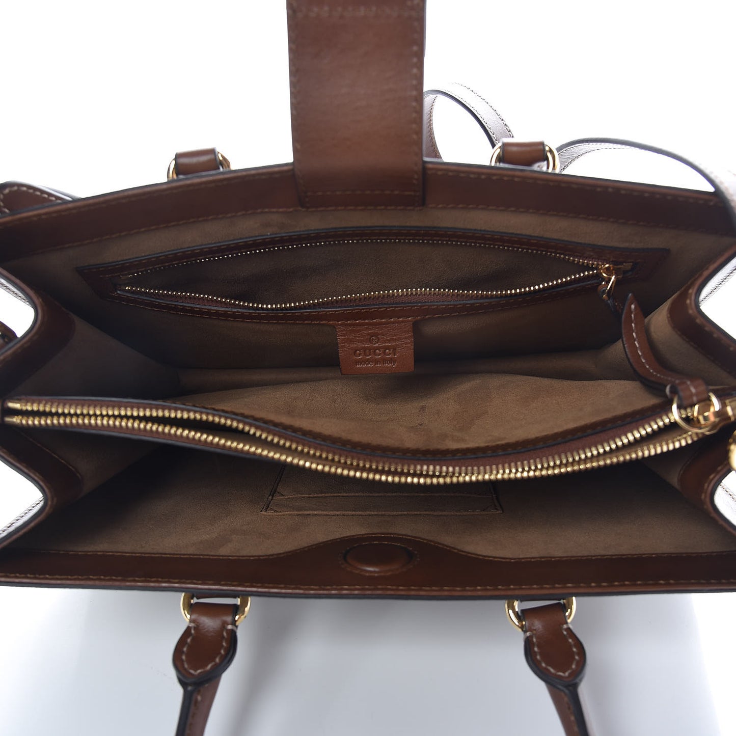 GG Supreme Monogram Small Top Handle Bag Beige Tuscany