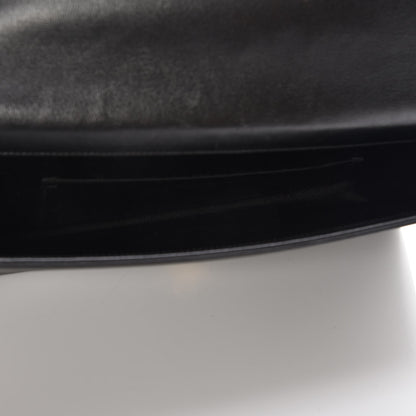 Saint Laurent Calfskin Monogram Large Belle De Jour Clutch Black 5 of 7