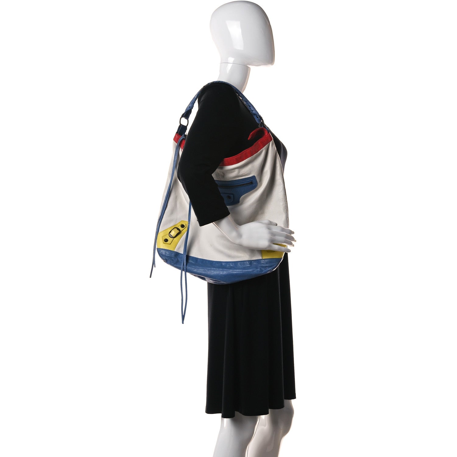 Balenciaga Agneau Classic Hardware Day Hobo White Multicolor 2 of 20