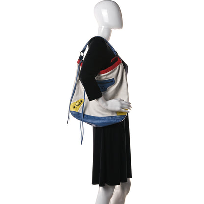 Balenciaga Agneau Classic Hardware Day Hobo White Multicolor 2 of 20