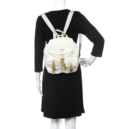 Prada Nylon Vela Backpack White 2 of 14