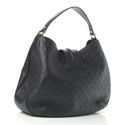 Gucci Guccissima Large New Ladies Web Hobo Black 2 of 4