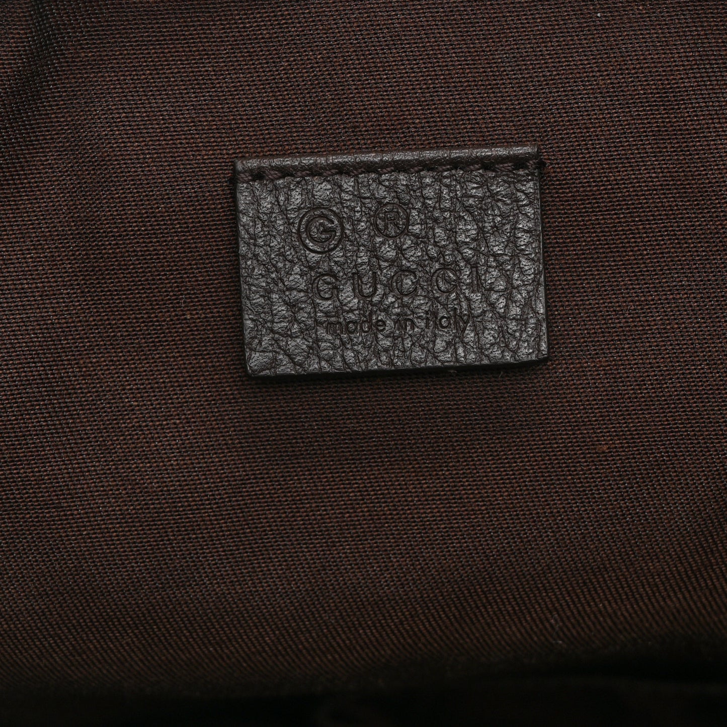 Monogram Dollar Calfskin O Drawstring Backpack Beige Ebony Testa di Moro Dark Chocolate