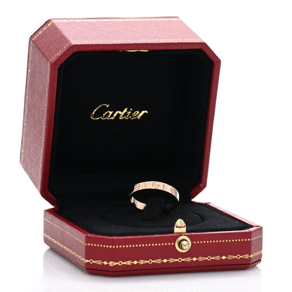 Cartier 18K Pink Gold 4mm LOVE Wedding Band Ring 58 8.25 5 of 5