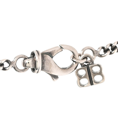 Balenciaga Stainless Steel Logo Locket Chain Necklace 4 of 4