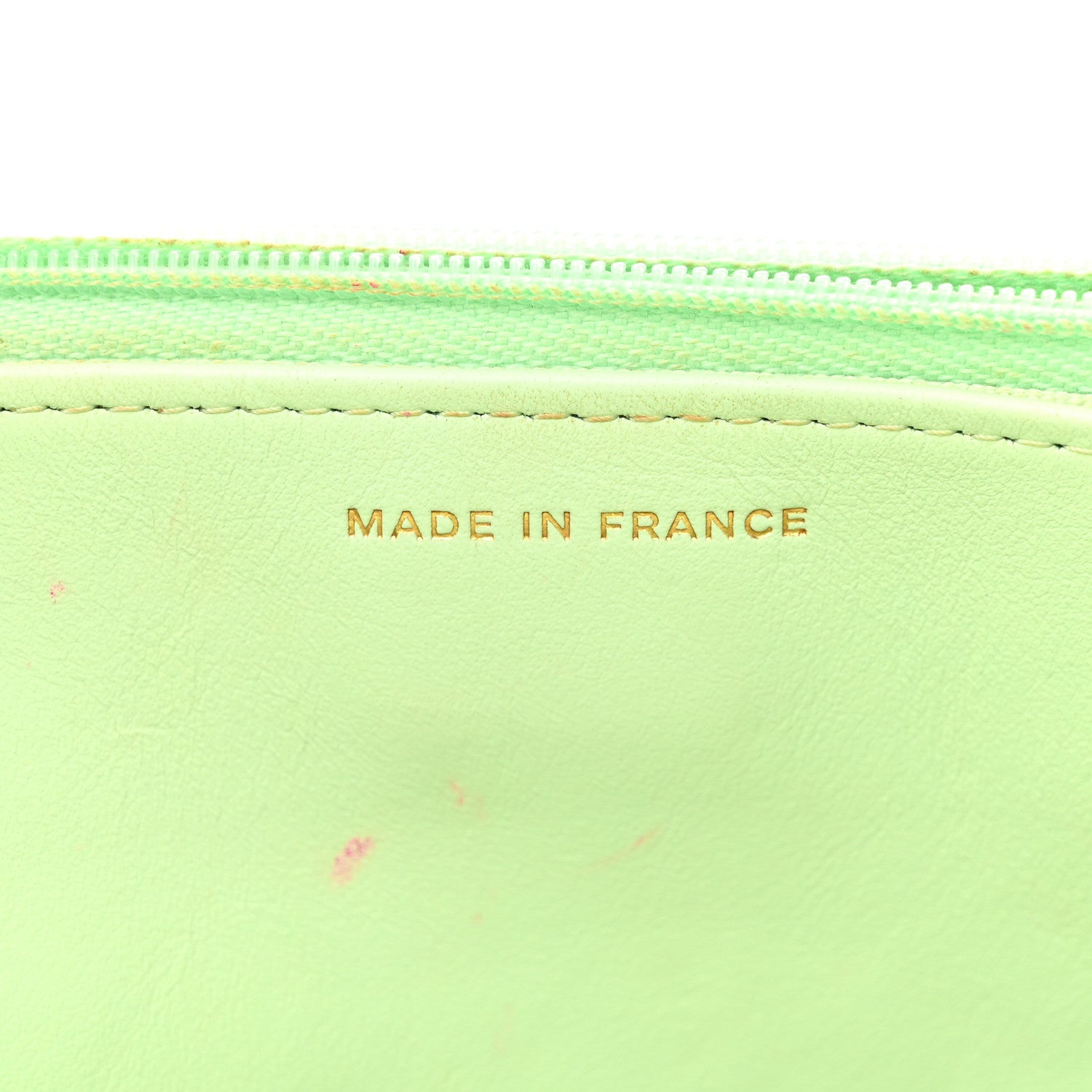 Chanel Caviar Quilted Wallet on Chain WOC Light Green 7 of 20