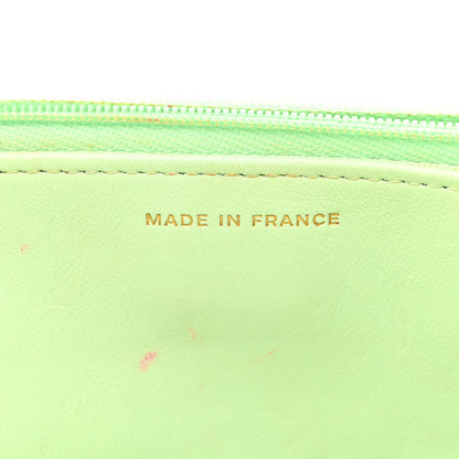 Chanel Caviar Quilted Wallet on Chain WOC Light Green 7 of 20