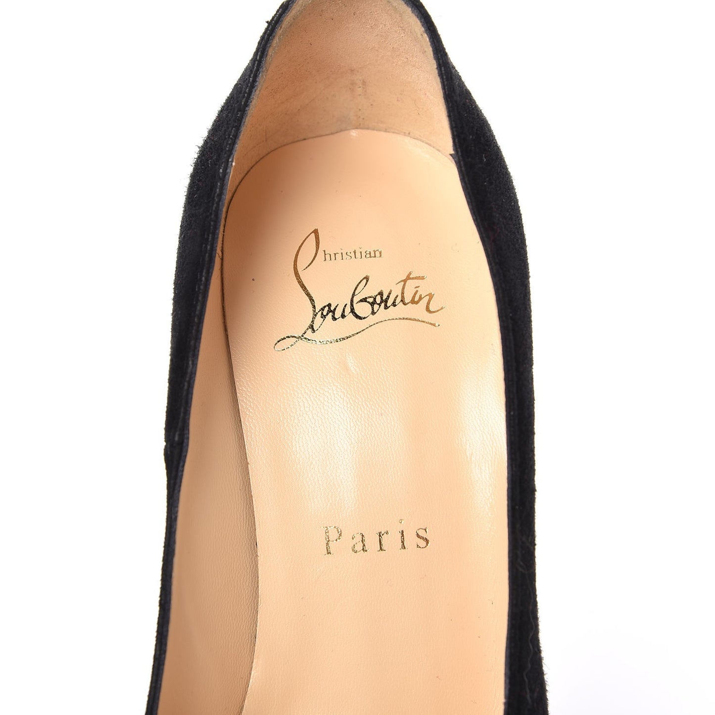 Suede Bianca Back Zip 120 Pumps 35 Black