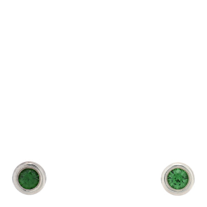 Tiffany Sterling Silver Tsavorite Color By The Yard Earrings 1 of 4