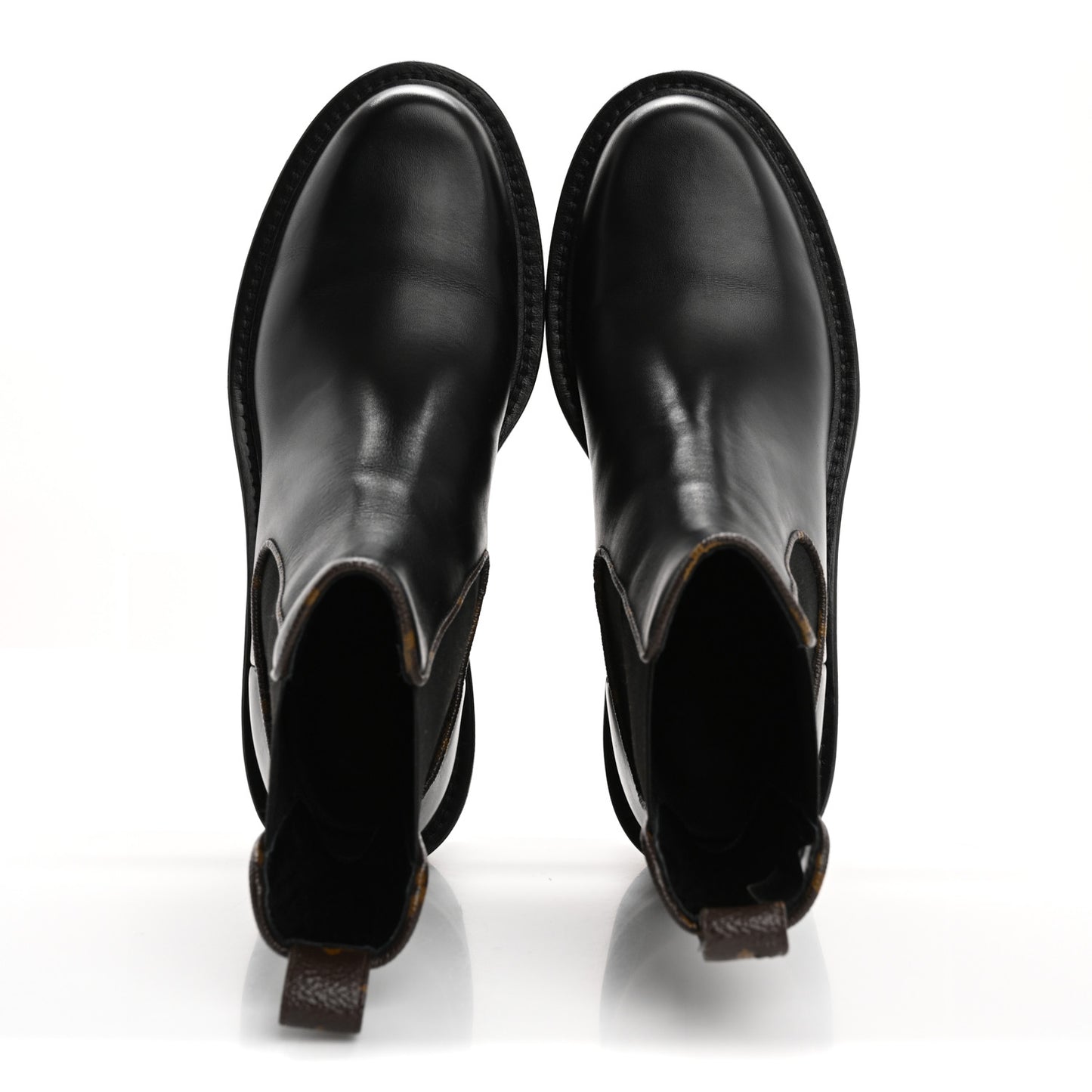 Calfskin Monogram Beaubourg Ankle Boots 38 Black