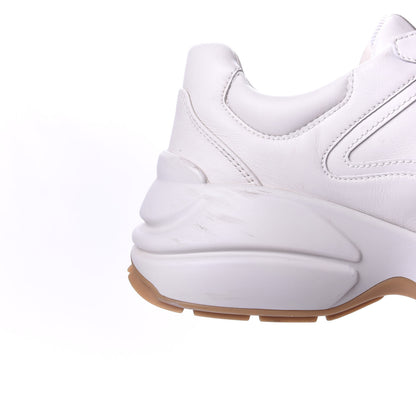 Gucci Calfskin Interlocking G Heart Rhyton Sneakers 35 Mystic White 11 of 14