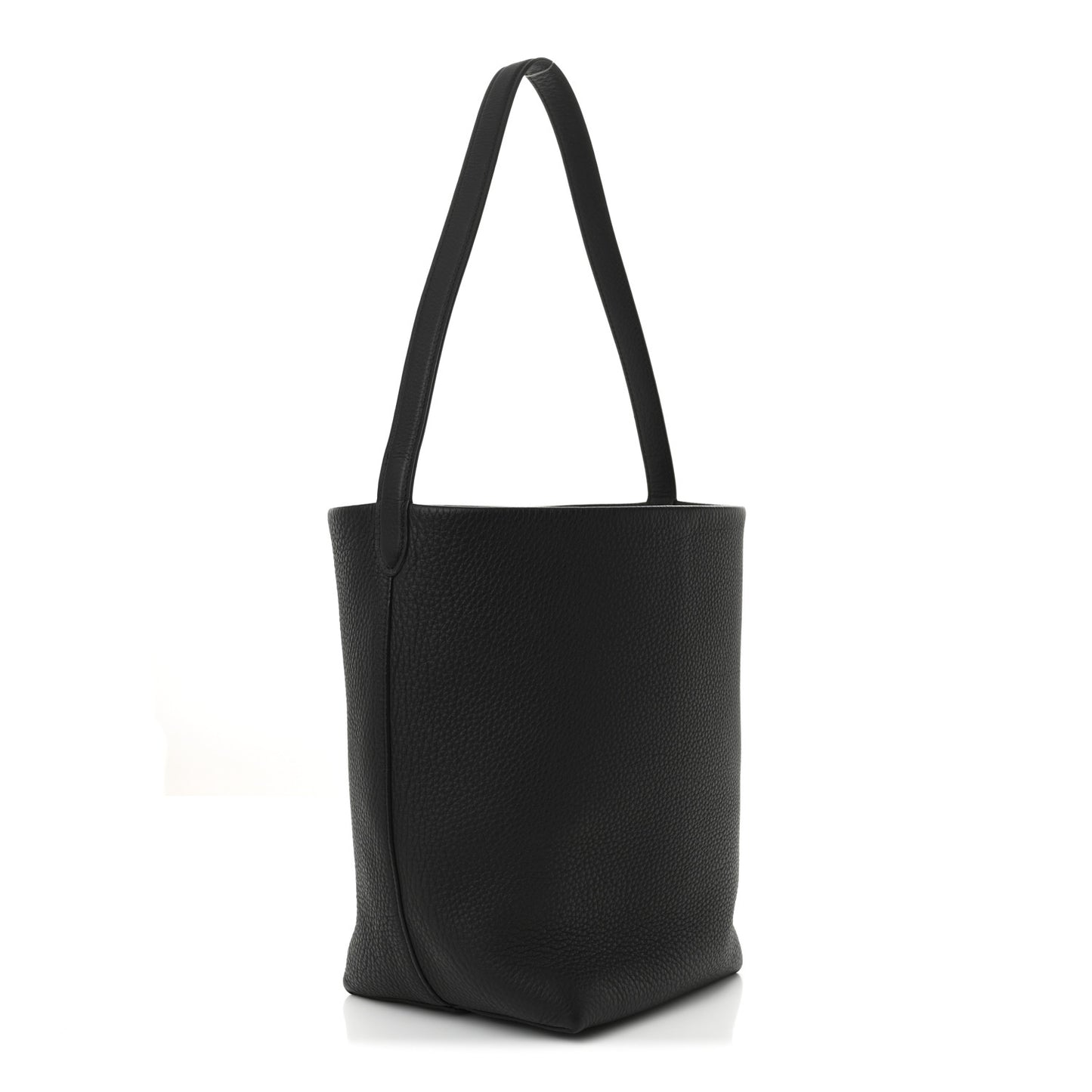 Grained Calfskin Medium N/S Park Tote Black