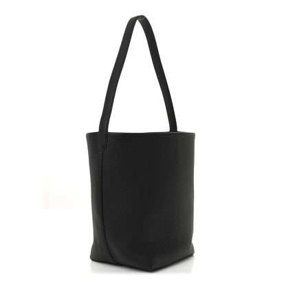 The Row Grained Calfskin Medium N/S Park Tote Black 3 of 10
