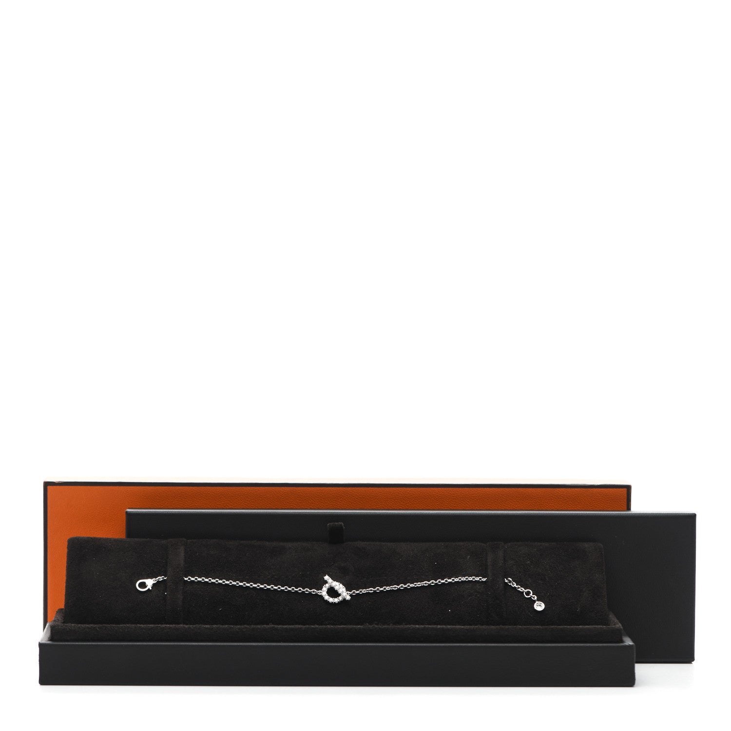Hermes 18K White Gold Diamond Finesse Bracelet ST 5 of 5