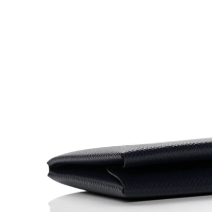 Hermes Epsom Calvi Duo Card Case Bleu Indigo 7 of 9