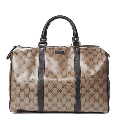 Gucci Crystal Monogram Medium Joy Boston Dark Brown 1 of 9