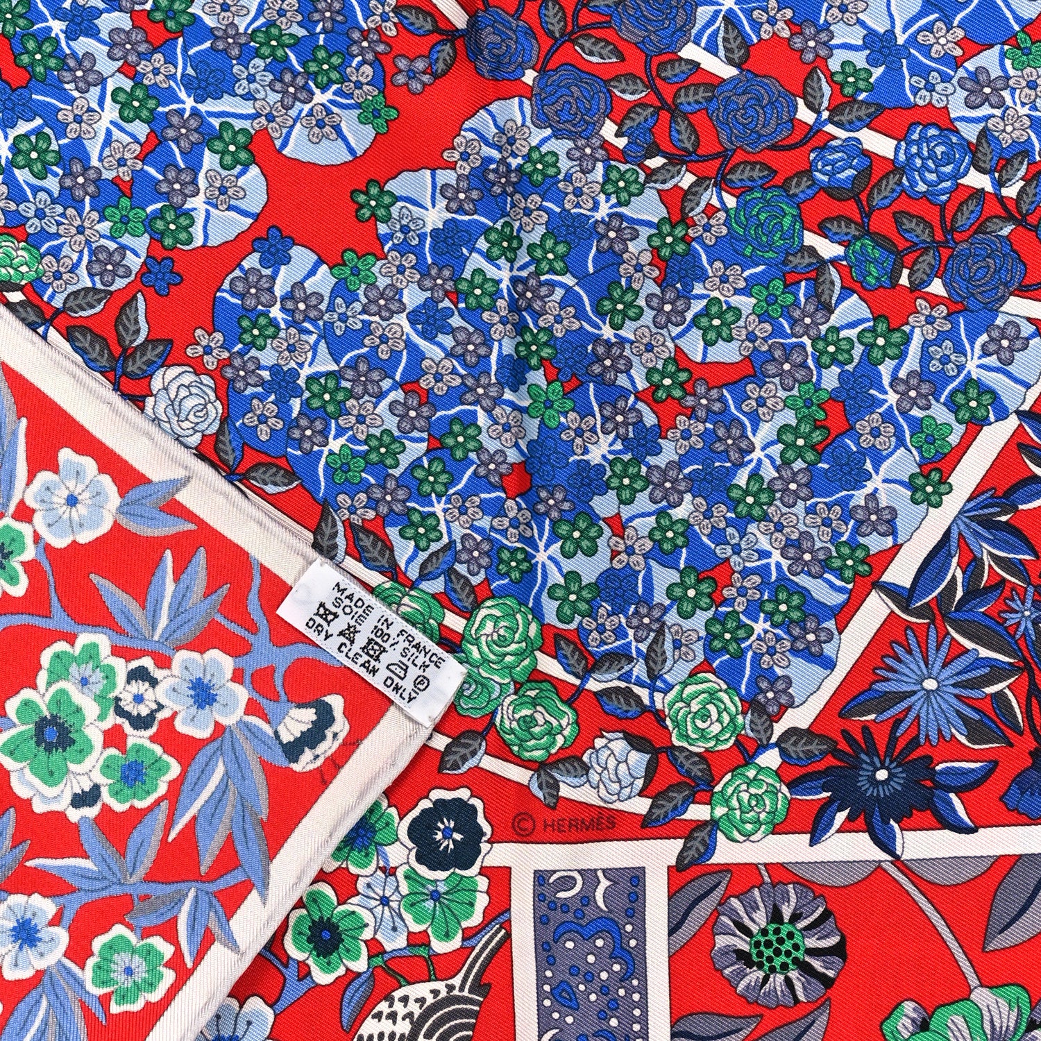 Hermes Silk Fleurs De Giverny Scarf 90 3 of 3
