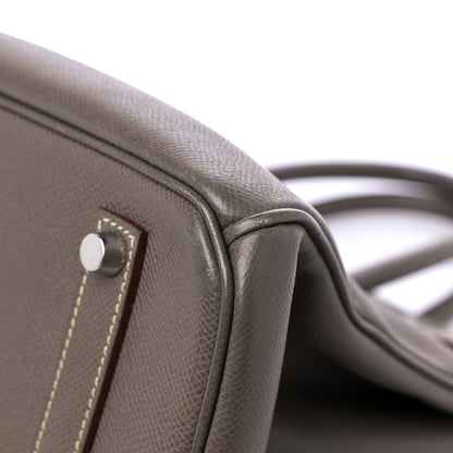 Hermes Epsom Candy Birkin 35 Etain Bleu Thalassa 8 of 12