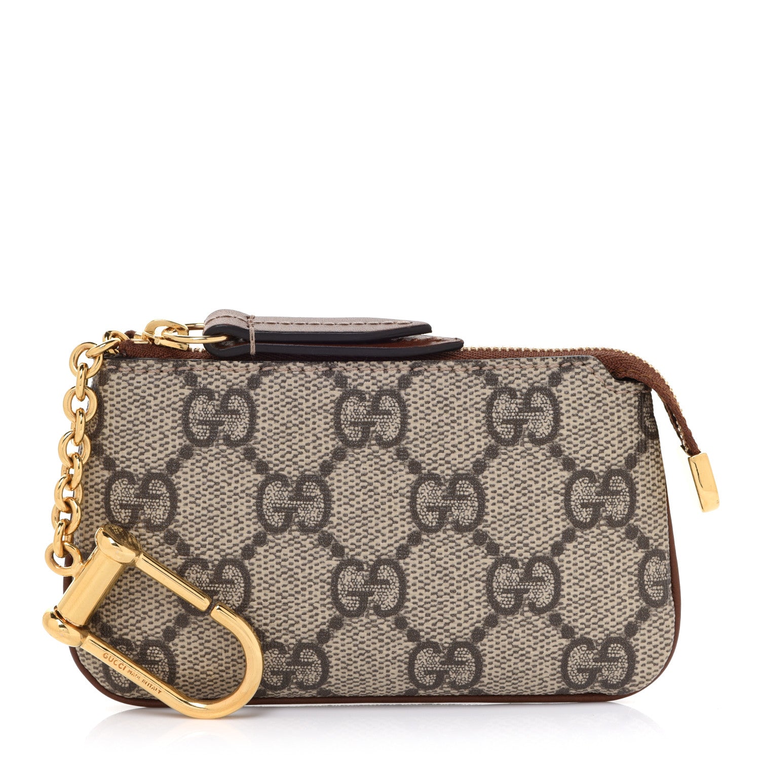 Gucci GG Supreme Monogram Key Case Brown 1 of 10