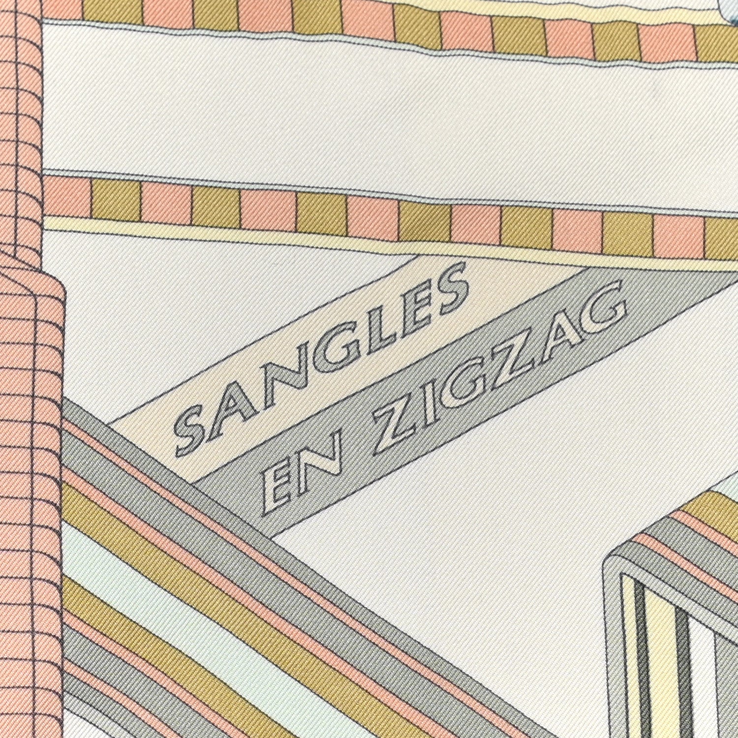 Hermes Silk Sangles En Zigzag Scarf 90 5 of 6