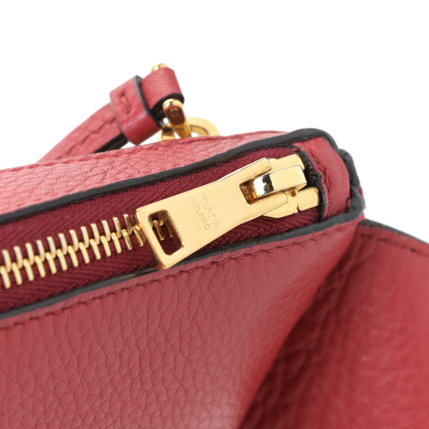 Vitello Daino Small Belt Bag Rosso