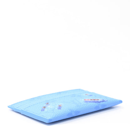 Louis Vuitton Monogram Double Card Holder Blue lagoon 4 of 8