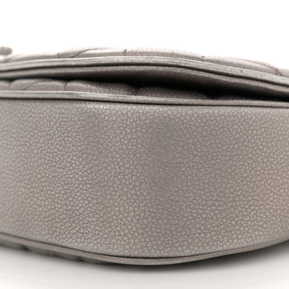 Chanel Metallic Calfskin Quilted Casual Pocket Messenger Flap Silver 10 of 11