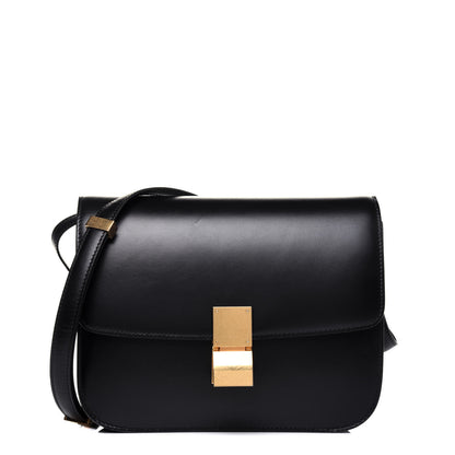 Celine Box Calfskin Medium Classic Box Flap Bag Black 1 of 20