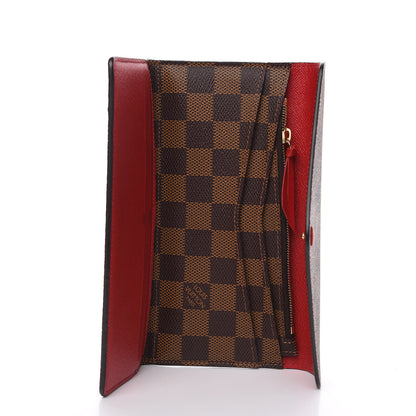 Louis Vuitton Damier Ebene Josephine Wallet Red 5 of 6