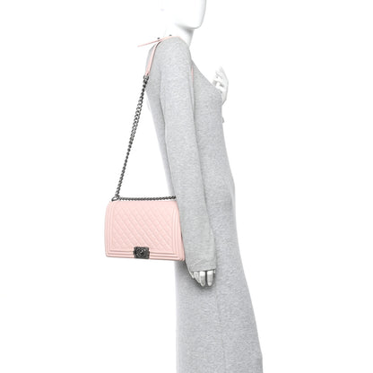 Chanel Lambskin Quilted New Medium Boy Flap Light Pink 2 of 10