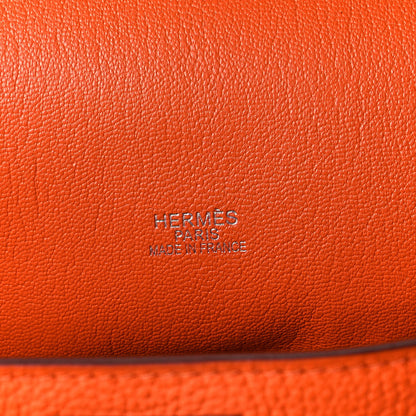 Hermes Taurillon Clemence Jypsiere 31 Orange 6 of 12